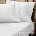 Fabrik Großhandel 100% natürliche Baumwolle weißen Streifen Hotel Kingsize-Bettwäsche
